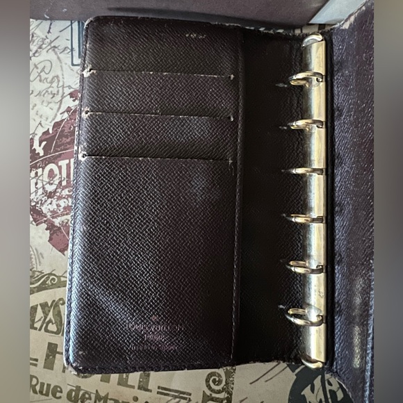 Louis Vuitton Brown Leather Agenda Damier with LV Box Gift - Picture 4 of 8